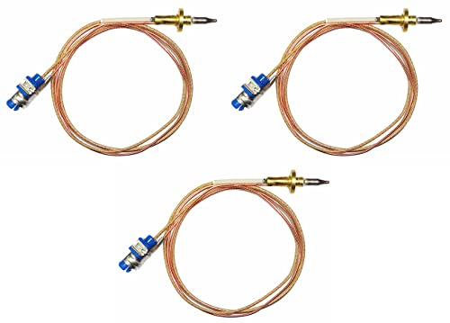 Whirlpool - Termocoppia di sicurezza lunga 520 mm. 481010566193 - per cucina piano cottura - H4956/OR - Prodotto originale (3 pezzi)