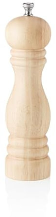 Macinapepe con meccanismo in ceramica, 20 cm, laccato naturale, legno