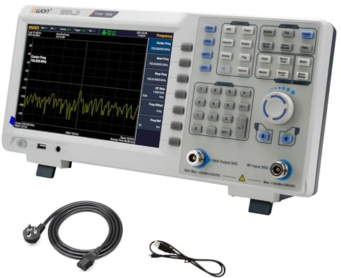 OWON XSA810-TG Analizador de espectro digital con generador de seguimiento,rango de frecuencia de 9 kHz a 1GHz, LCD TFT de 9 pulgadas con alta resolución 1280 x 800 para diversas pruebas industriales