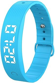 Sida-Earcy Rastreador de fitness, sin Bluetooth, sin aplicación, no requiere teléfono, reloj de fitness con podómetro, reloj con pasos, calorías, rastreador de sueño para hombre y mujer (azul)