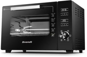 BRANDT - FC406MHB - Mini horno 40L - Dimensiones del plato: 29*38 cm - Ajuste de temperatura: 40? a 220?