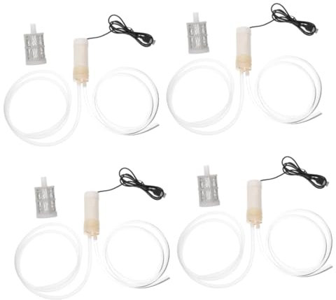 jojofuny 4ensembles Mini Pompe à Eau Sump Évacuation Pratique Pour Balcon Et Terrasse Filtre Acier Pompe Énergétiquement Système De Drainage Compact Et