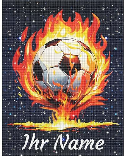 Bemaystar Personalisiert fussball diamond painting diamond painting kinder Set für Erwachsene Personalisierte Fußballgeschenke für Jungen und Mädchen