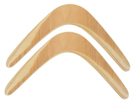 TOYANDONA 2piezas Boomerang De Madera para Adolescentes Diseño Aerodinámico para Aire Mejora Coordinación y Resistencia Física Fácil De Lanzar y Atrapar De Recreativo