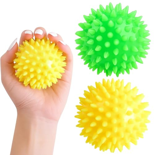 2 Stück Massage Ball, Igelball Weich, Massagebälle Faszienball, Massageball Rücken, für Rücken Beine Füße Hände, Lindert Stress, Geschenke, Geschenke für Freunde und Kollegen