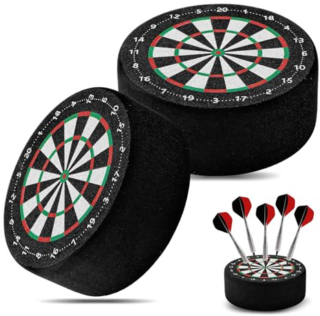 2PCS Dartpfeil Halter Mini Zielscheibe Dart Halter für Pfeile | Dartpfeil Halterung 10cm Durchmesser, Dartpfeile Aufbewahrung Dartscheibe für Zuhause und Club Heim & Party