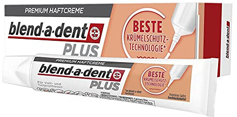 Blend-a-dent Plus Premium-Haftcreme Krümelschutz, 12er Pack (12 x 40 g)