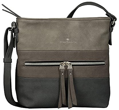TOM TAILOR Ellen Damen Umhängetasche Crossbody Bag Mittelgroß Grey