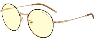 Gunnar Blaulichtfilter-Brille - Ellipse - Schwarz/Gold - Amber | Computer-/Gaming-Brille - Ellipse - Black/Gold - Amber - 65 % Blaulicht- & 100 % UV-Schutz - Patentiert