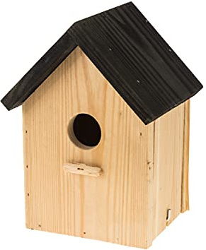 Nistkasten Natur für Blaumeisen & kleine Meisenarten aus Holz, Nisthilfe mit 32 mm Einflugloch Vogelhaus Meisenkasten Nisthöhle Vogelhaus für Meisen
