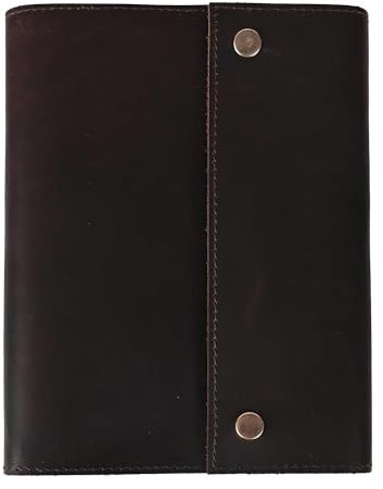 RusticVintage Nachfüllbares Leder-Tagebuch, Reisetagebuch, Tages-Tagebuch, antikes handgefertigtes Vintage-gebundenes Schreibnotizbuch, echtes Leder, unliniert, weißes Papier, Kunst-Skizzenbuch, 16,5