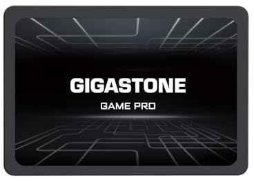 Gigastone SATA SSD 512GB 2.5 inch SSD 530MB/s Upgrade Laptop PC Memory and Storage PS4 HDD Replacement 2.5 Internal Solid State Hard Drives SATA III SLC Cache 3D NAND Game Pro Performance