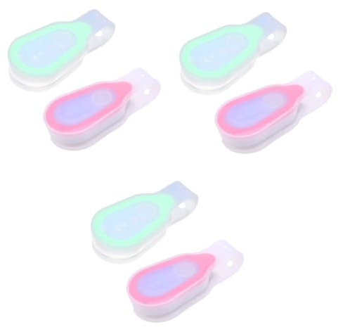 MILISTEN 6 STK LED-Licht laufendes Cliplicht LED Klemmlicht grünes nachtlicht Läufer Tasten nachtlampe Laufende reflektierende Ausrüstung draussen Knopf Festzelt Sicherheitslampe Clip-Licht