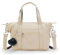 Kipling Art Solid Mini-Handtasche für Damen, Baumwolle, Indigo, Back to Beige, 13.5''L x 8.25''H x 8''D, Modern oder zeitgenössisch