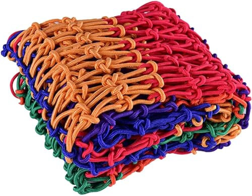 WXF86djl Kletternetz für Kinder Seilnetz, Outdoor-Kletternetz, buntes dekoratives Netz for Baumhaus-Spielplatzzaun(1 * 3m)