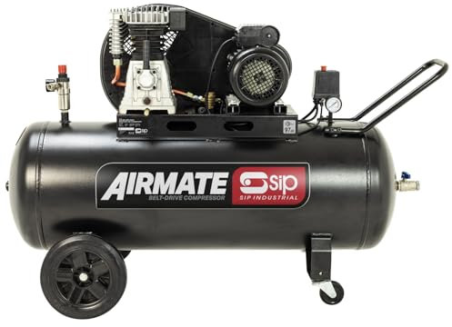 SIP Airmate Belt Drive Air Compressor, 230V 13A, 150L, 3hp / 2.2kW, 145psi / 10 Bar 14CFM 97dB