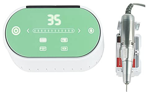 ZGYOZMNG Ponceuse à Ongles électrique 60 W, 35 000 TR/Min, fraiseuse Haute Vitesse, Lime à Ongles électrique, écran LCD, Ponceuse pour Salon de manucure
