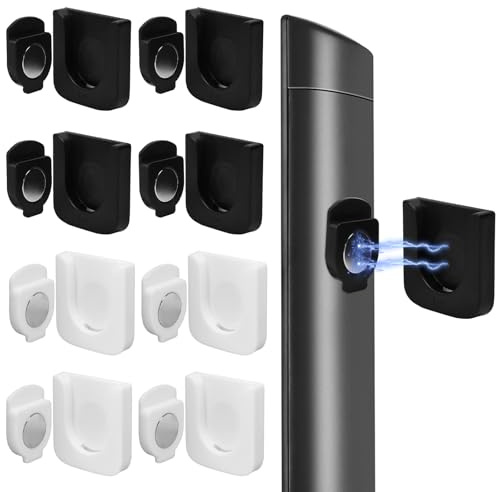 8 Stück Verbesserter Starker Magnethalterung Fernbedienungshalter Magnetischer Fernbedienung Halterung Silikon Fernbedienung Halterung Wand Fernbedienung Halterung Schule Zuhause(4 Schwarz+4 Graue)
