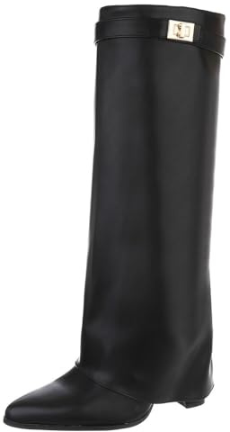 Ital Design Damenschuhe Stiefel High-Heel Stiefel, DES8063P-, Kunstleder, Schwarz, Gr. 37