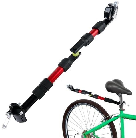 Sucritude Attacco Per Rimorchio Bici - Adattatore Universale Attacco Trainino con Rotazione 270 Gradi,Accessori Portapacchi Posteriore in Lega per Trasporto Bambini Animali Domestici e Avventure