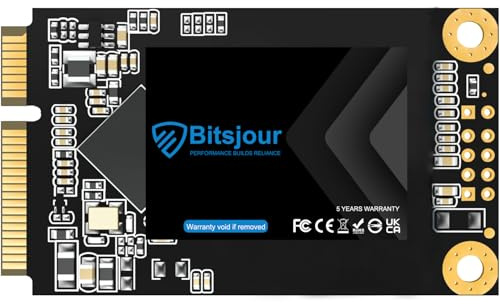 Bitsjour 32GB mSATA SSD SATA III 6Gb/s Single Side 3D TLC NAND Mini Solid State Drive Internal Hard Drive for Ultrabook Desktop PC Laptop