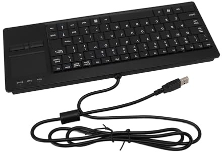 Sxhlseller Clavier câblé, Clavier USB Mécanique de Connexion Stable avec Touche Touchpad Long pour Usage Industriel