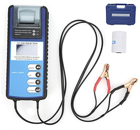 12V/24V Car Battery Tester BT900 LCD Digital Charging System Analyzer with Printer