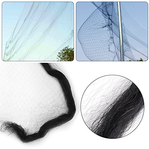 Asixx anti-bird Netting, rete anti uccello nero anti uccello mist net mesh prevenire Huting cattura Fruit crop aiuta a mantenere uccelli da giardino di frutta o colture, 15 * 3M