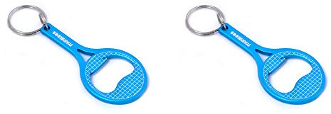 Stor nyckelring tennis flasköppnare tennisklubba tennisklubba Doppelpack Blau