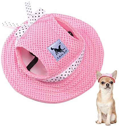 Hunde-Sonnenhut, verstellbar, Baseballkappe mit Ohrlöchern, Sommer-Haustier-Visier, Hüte, Outdoor-Sport, Sonnenschutz, Sonnenhaube für kleine Hunde, Welpen, Katzen