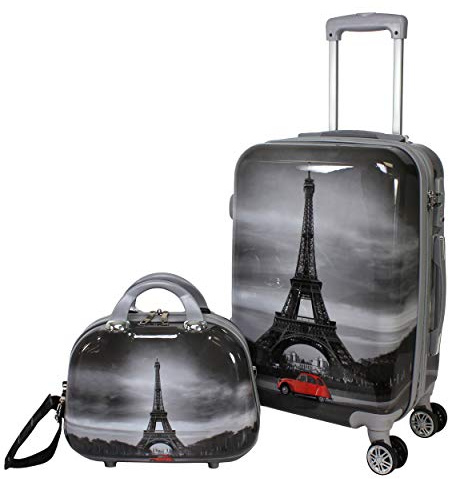 World Traveler Paris Destination Lot de 2 valises à Main Taille Unique Paris Destination, Paris, Taille Unique, Paris Destination Lot de 2 valises à Main