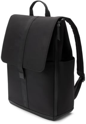 Bugaboo Wickelrucksack, Wasserabweisende Tasche aus nachhaltigem Material, Einfach zu reinigen, mit Wickelunterlage und isolierter Halterung für Flaschen, Midnight Black