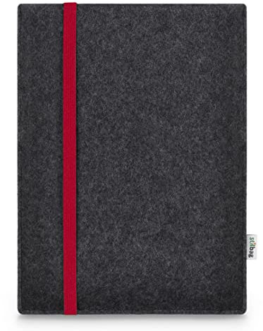 Amazon Kindle Scribe (2022) e-Ink Tablet Filz-Tasche | Leon Hülle - Stilbag Etui Case aus Merino Woolfilz | Farbe: rot-anthrazit | Schutz-Hülle Made in Germany