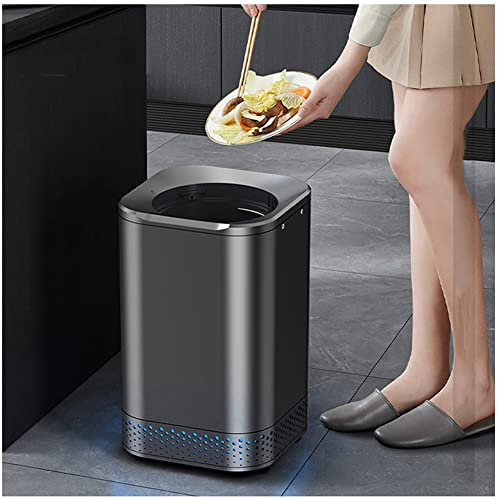Poubelle à compost de cuisine, composteur intelligent de cuisine, composteur électrique intérieur/extérieur avec base, cycleur alimentaire avec capacité de 2,5 L, machine à compost pour comptoir