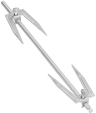 Natudeco Forchetta per Griglia in Acciaio Inox per Arrosti Girarrosto BBQ Cucina