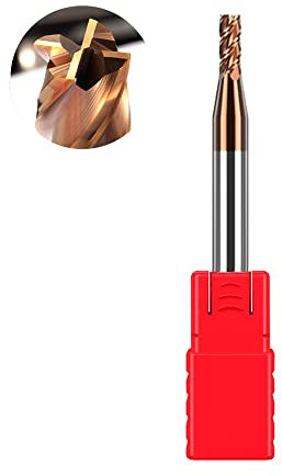 ASNOMY VHM - Fresa a gambo in metallo duro, rivestito AlTiN 55 HRC 4, taglio, foratura, fresatura, finitura, immersione, CNC, carburo di tungsteno (2,5 mm)