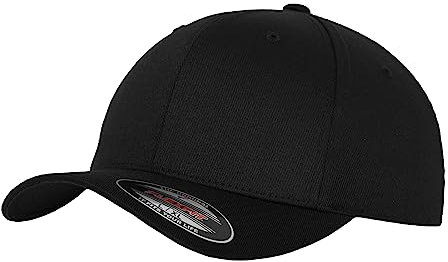 Flexfit Caps Wooly Combed Cap Delta Tartan Glen Unisex Cap Baseball XXS-XXL Basecap Mütze, L-XL, 1x Black/Black & 1x HL-Kauf Notizblock
