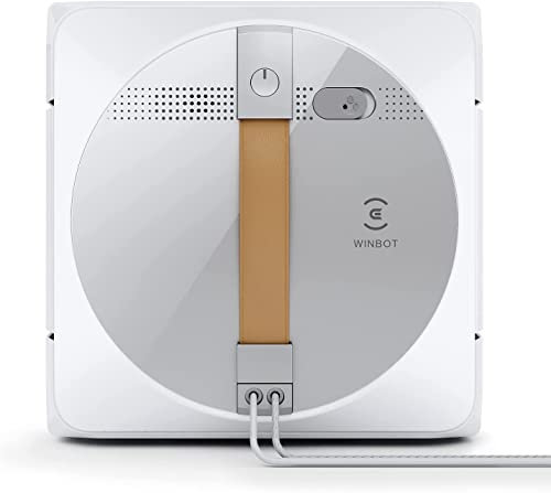 ECOVACS Winbot W1 Pro Fensterreinigungsroboter, Intelligenter Reinigungsroboter Glasreiniger mit Dual Cross Wasserspray, Win SLAM 3.0 Wegplanung, 2800Pa Absaugung, Kantenerkennung, APP-Steuerung