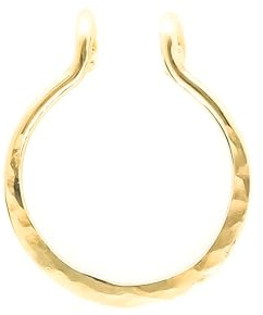 Gefälschter Septumring Fake Septum Ring Piercing für nicht gepiercte Nase handgemachter Schmuck