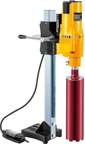 Perceuse à colonne de paillasse, Perceuse À Noyau De Diamant 3980W, Appareil De Forage À Noyau De Diamant De 8 Pouces/205MM Avec Support Et Forets For Le Perçage Du Béton Compact et haute précision
