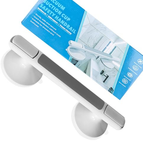 Barres d'appui pour baignoire et douche, barre d'appui à ventouse, poignée de douche robuste amovible, barres de sécurité pour chaise de douche, salle de bain, mains courantes de douche pour personnes