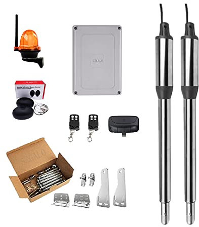 Apriporta Controllo Wifi Attuatore Lineare Elettrico Motore 300kgs Motore Automatico Apri Cancello Battente App Opzionale for La Sicurezza Domestica/Fattoria/Garage/Affari Motore durevole(Kit-D)