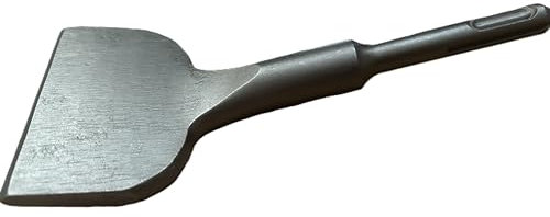SDS Plus, scalpello per piastrelle, 165 mm x 75 mm, angolo di 25 gradi, scalpello largo per ceramica, piastrelle, piastrelle, cemento, muratura, intonaco