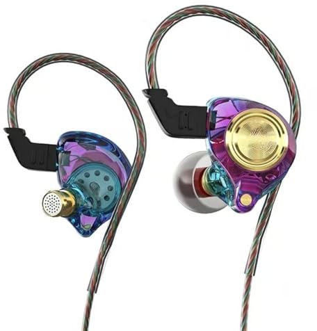 AjD120 - Cuffie intrauricolari portatili da 3,5 mm, con cavo, per gaming, stereo HiFi (C, 125 cm)