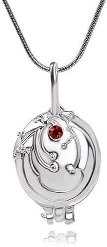 PSL Elena Gilbert Vervain Antique Silver Tone Crystal Pendant Necklace for Fans Cosplay Costume Jewellery