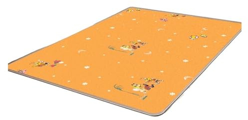 Fußbodenheizungsmatte Haushalt Elektrische Fußbodenheizung Heizung Kohlenstoffkristall Bodenmatte Graphen Wohnzimmer Hausheizung Teppichmatte Schnell Ansteigende Temperatur(Orange,200x180cm)