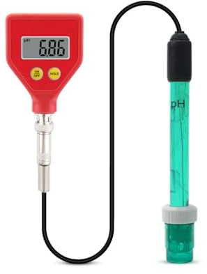 SEVEQIS PH-98105 PH Digitales PH-Meter Hochpräziser PH-Analysator-Tester ATC for Aquarium, Hydrokultur, Labor