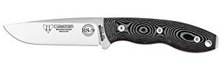 Cudeman Cuchillo BS9 Quercus 160-MC + Kit Completo Supervivencia Hoja de Acero MoVa 1.4116 de 11 cm empuñadura de micarta Negra de 12,5 cm para Caza, Pesca, Supervivencia y bushcraft