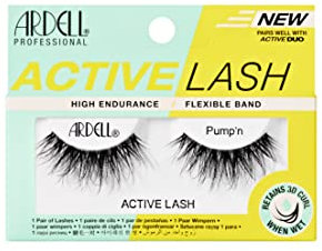 Ardell Active Lash Pump'n Künstliche Wimpern, wasserabweisend, mittleres Volumen und Länge, veganfreundlich, 1 Paar (1 Stück)