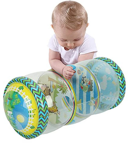 sadfd Aufblasbare Krabbelrolle Für Babys, Aufblasbares Rollenspielzeug Für Kleinkinder, Lauflernspielzeug Für Stehübungen Und Training Von Babyschritten, Spielzeug Für Die Frühe Bildung